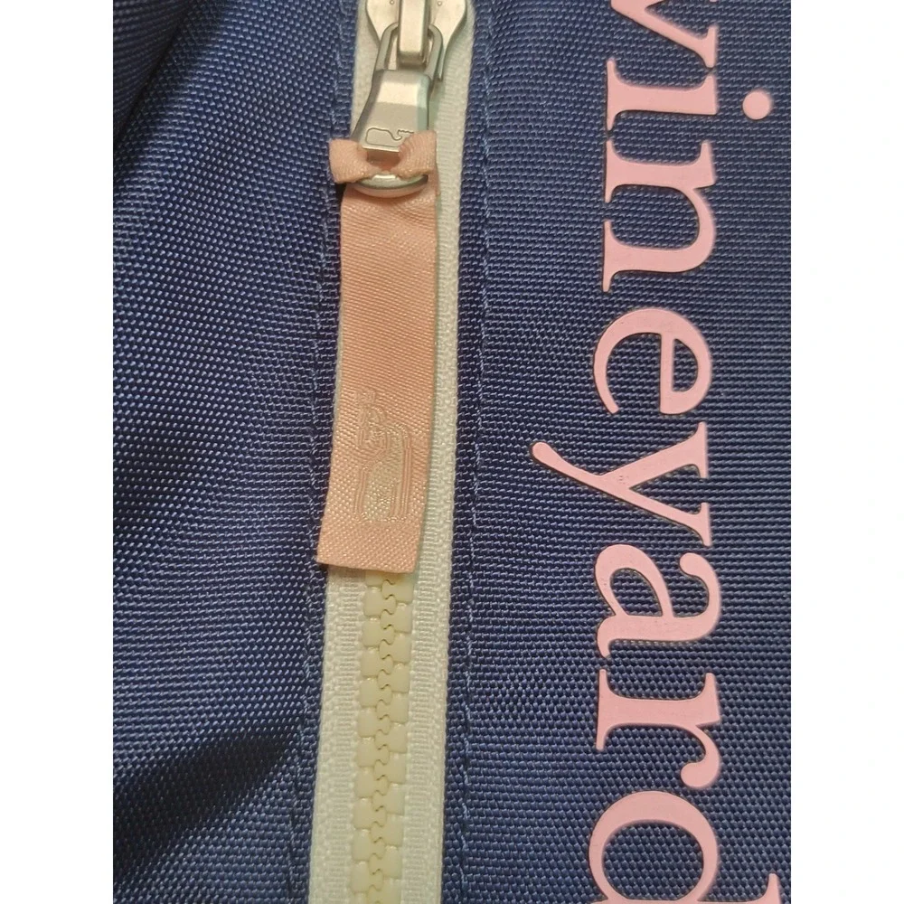 Vineyard Vines Target Navy Blue Pink‎ Logo Backpack Padded School Bag RN17730